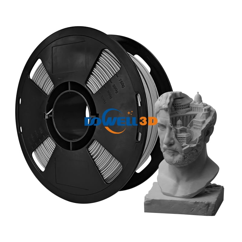 DOWELL No Bubble PLA Filament 1.75mm 5kg/Roll Multiple Colors Flexible Plastic Filament Vacuum Packaged