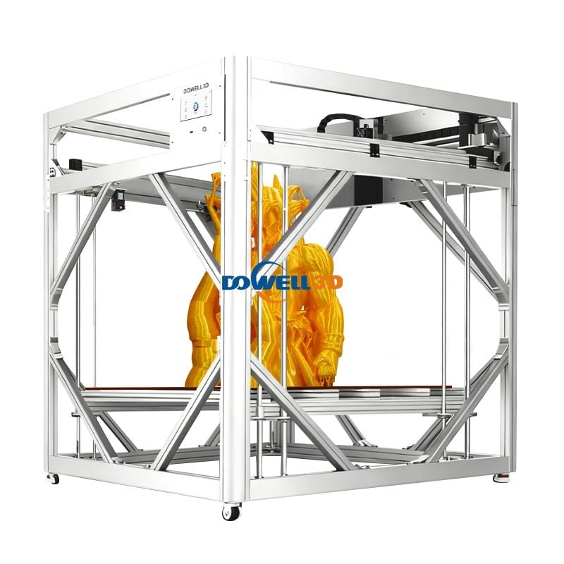 Dowell DL1016-16 Professional FDM 3d Printer 1000g/h High Flow Extruder Large Scale 3d Sculpture Prototyping Printer 