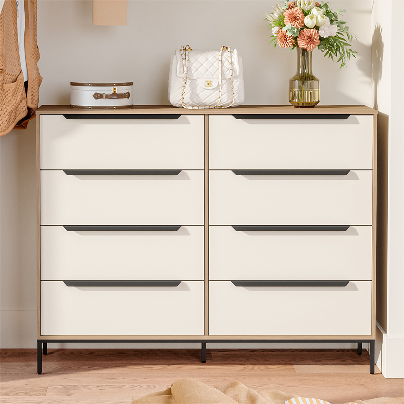 8 Drawer Storage Dresser Wide 