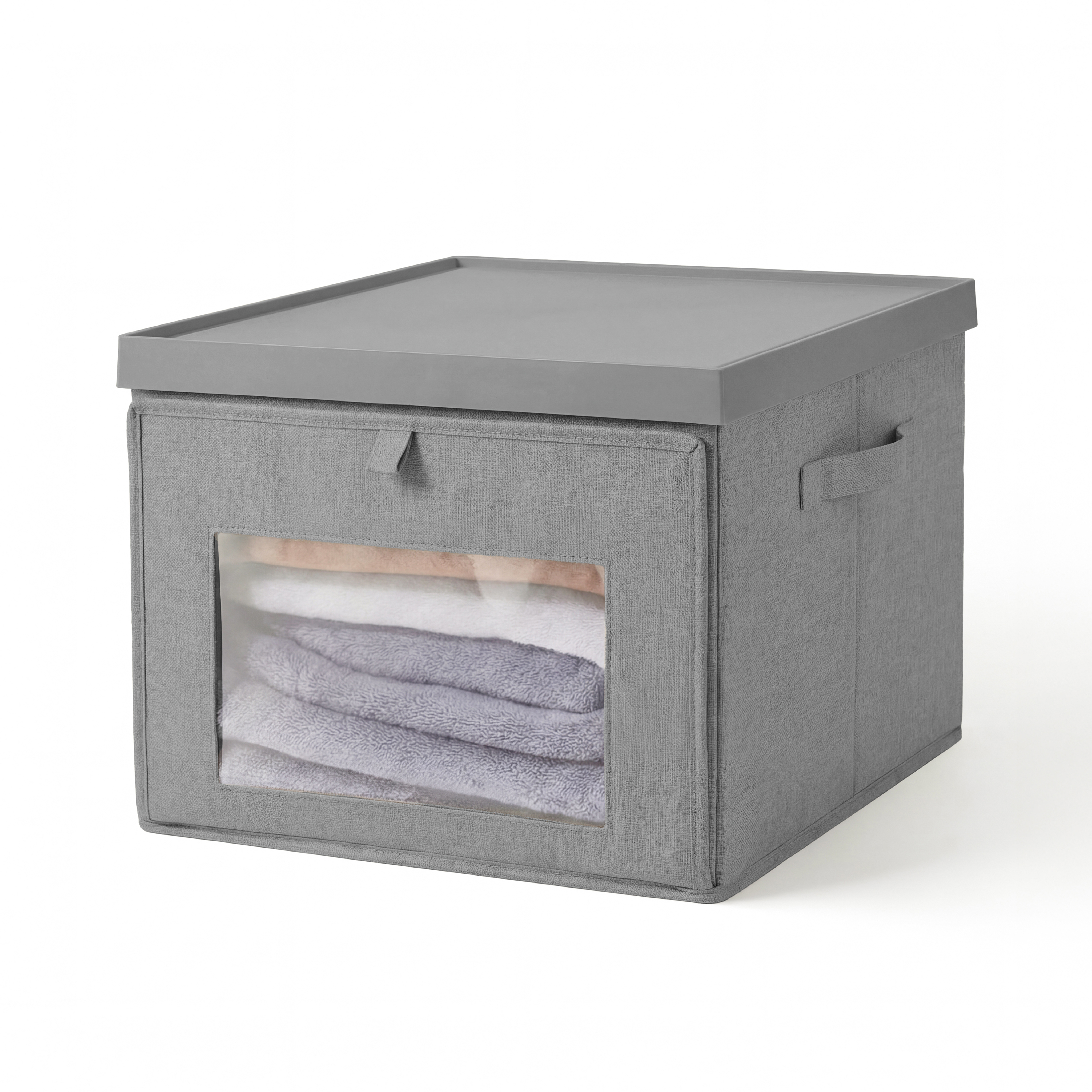 Plastic Lid Front Open Foldable Box-L