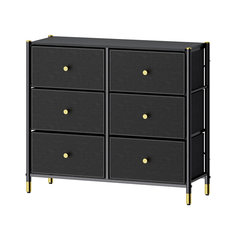 6 Drawer Storage Dresser Wide 