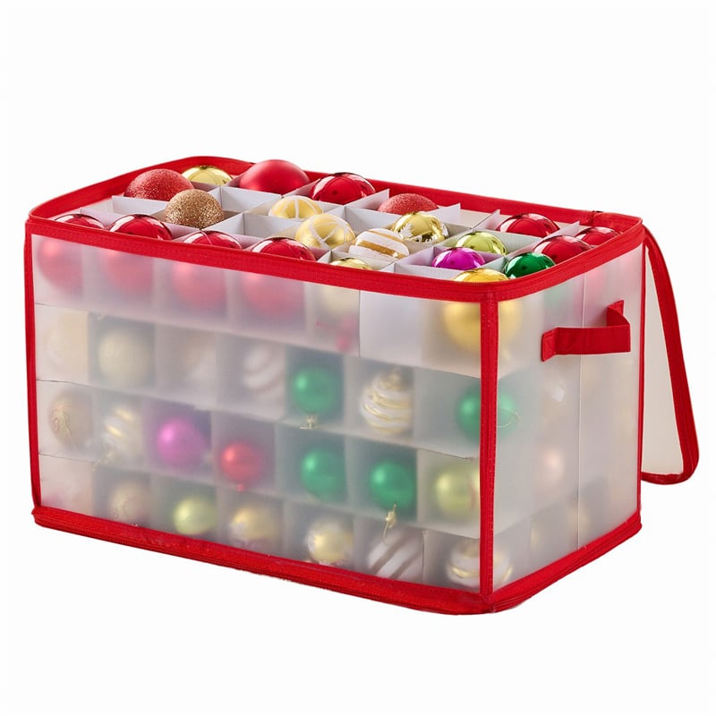 112Christmas Ornament Storage Box 