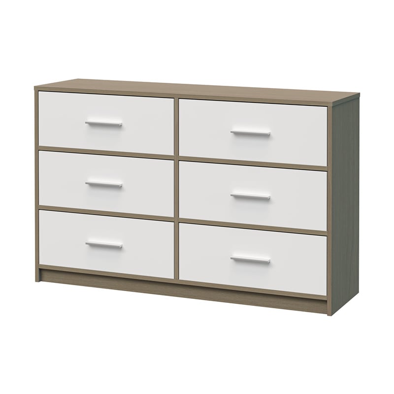 6 Drawer Storage Dresser Wide 