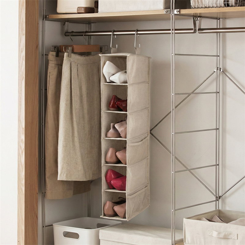 Linen Range Small Hanging 10-Shelf  Organizer 