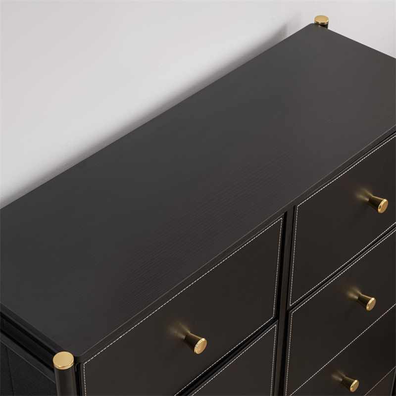 6 Drawer Storage Dresser Wide 