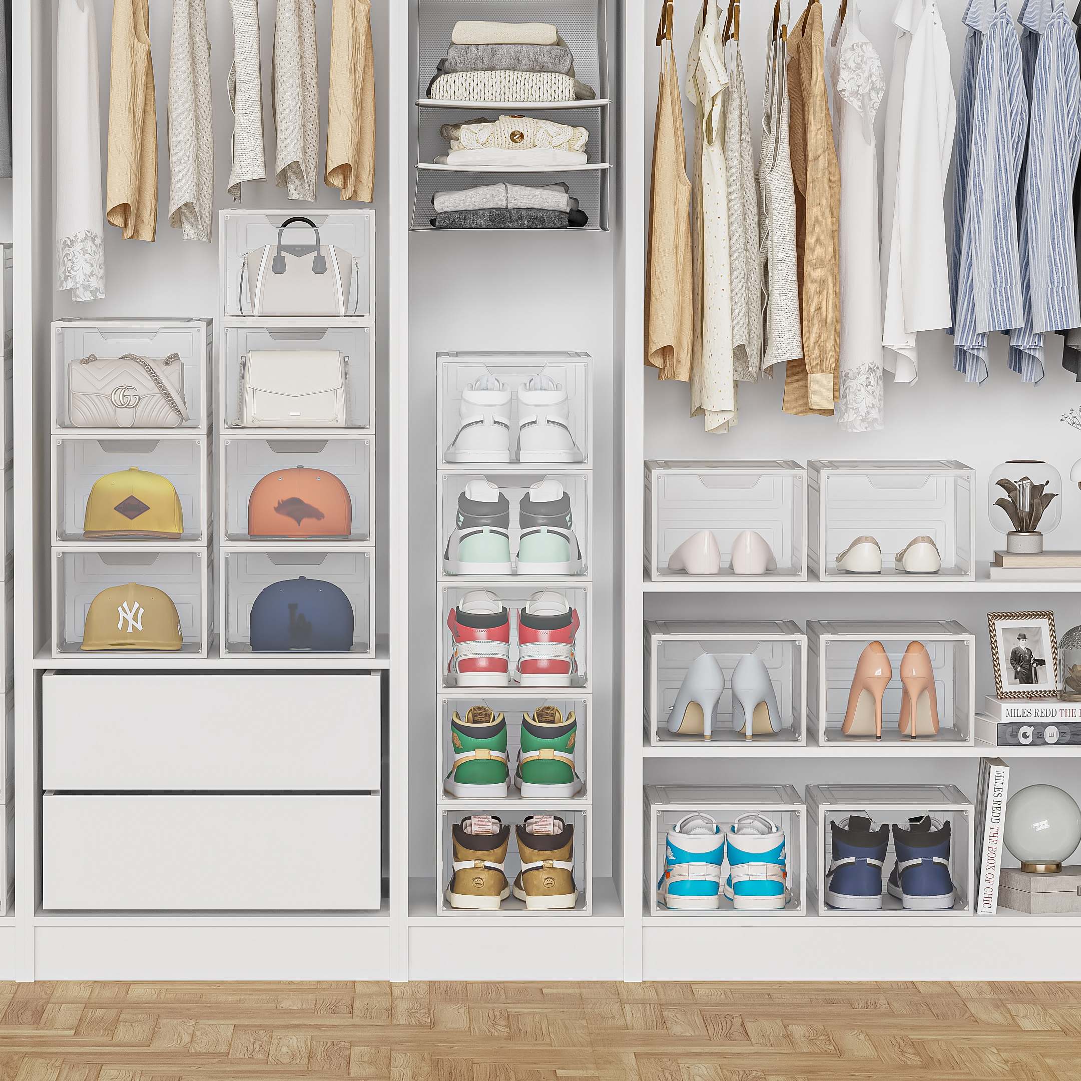 What Are the Advantages of Using Shoe Boxes Over Shoe Racks in Retail?