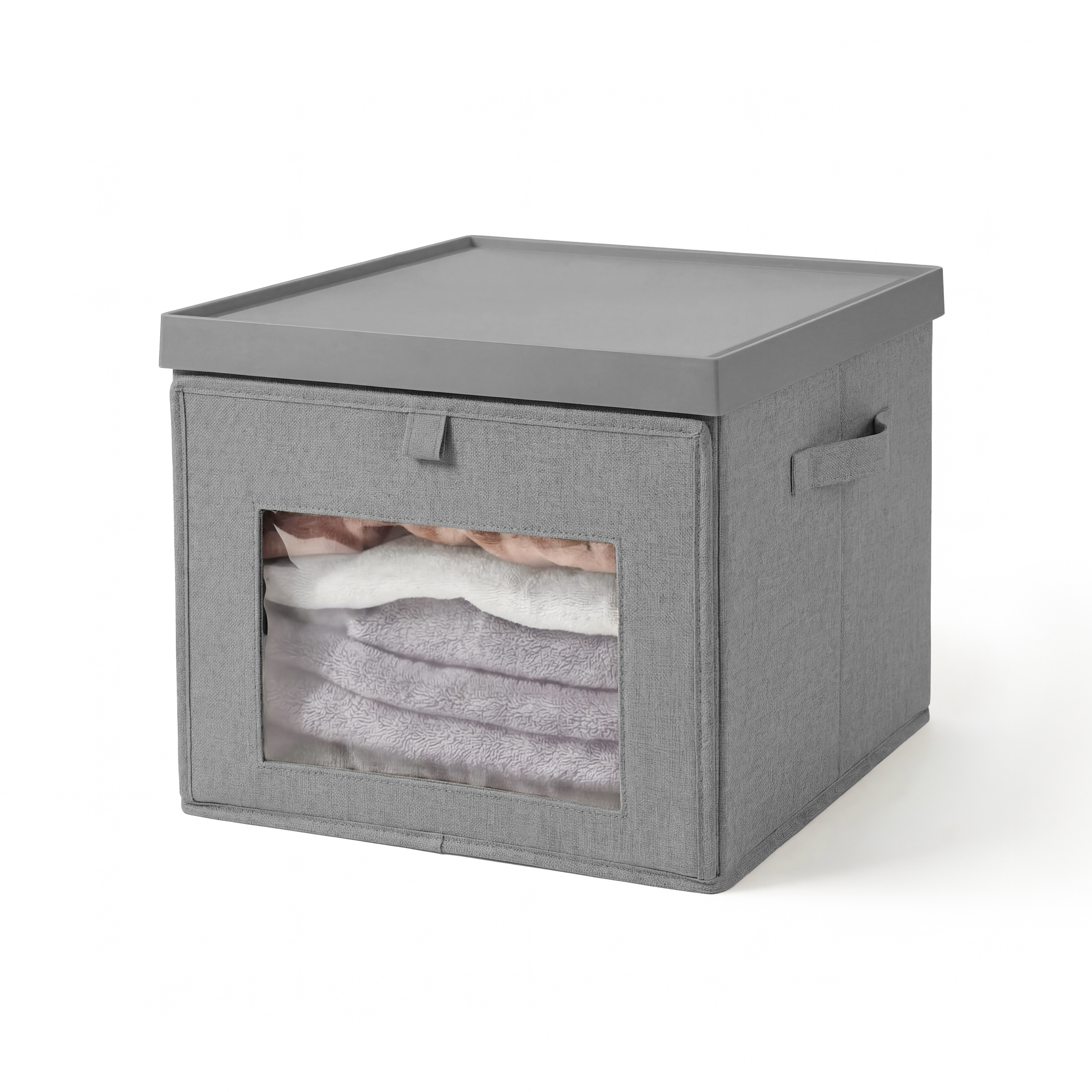 Plastic Lid Front Open Foldable Box-M
