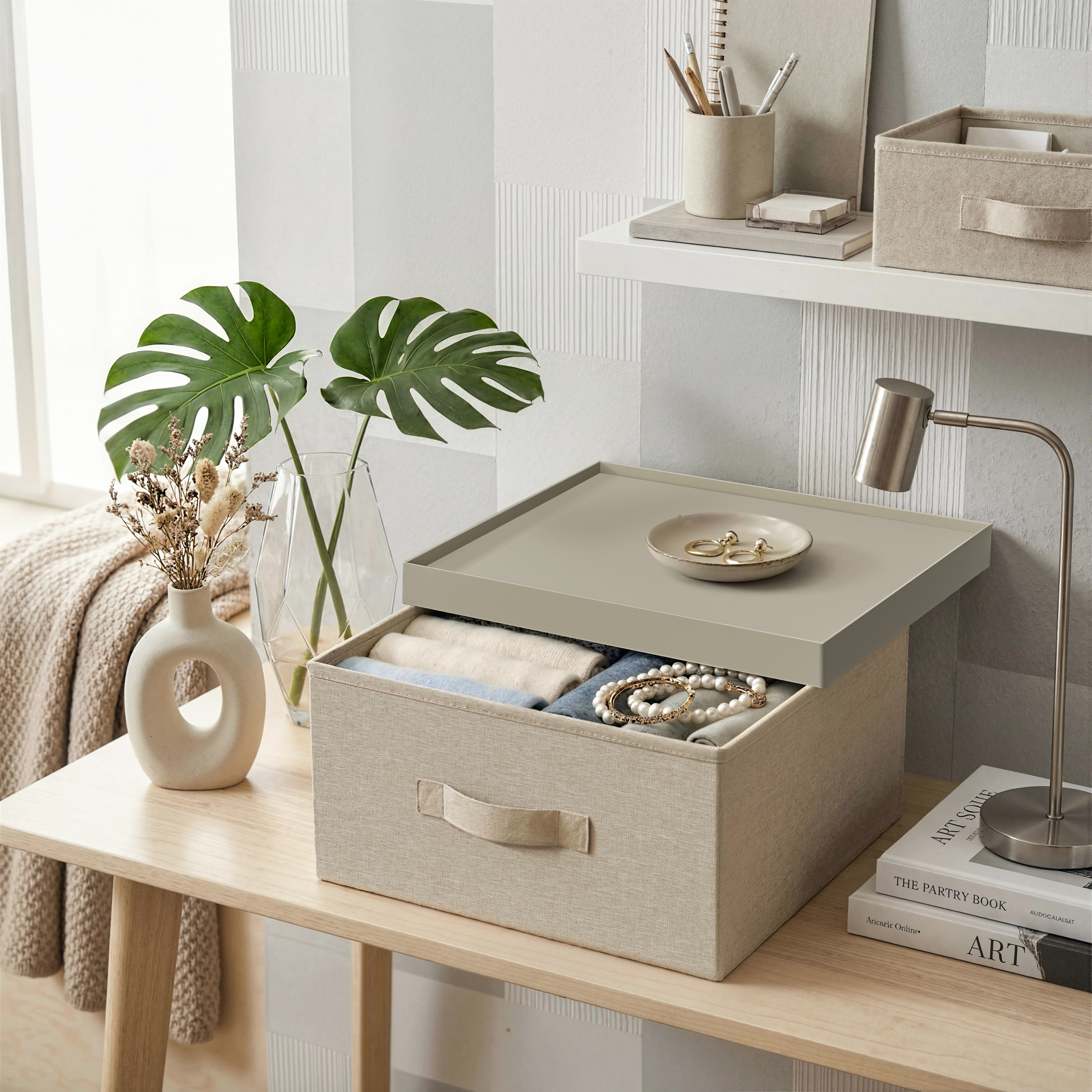 Plastic Lid Foldable Box-S