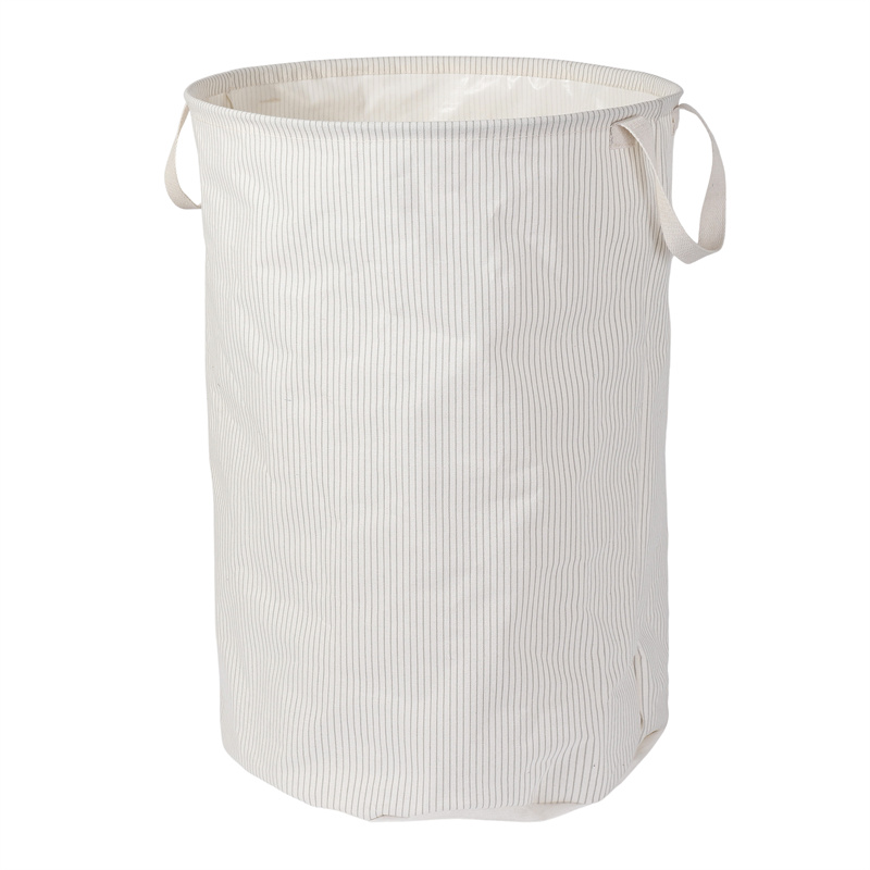Striped Laundry Hamper 