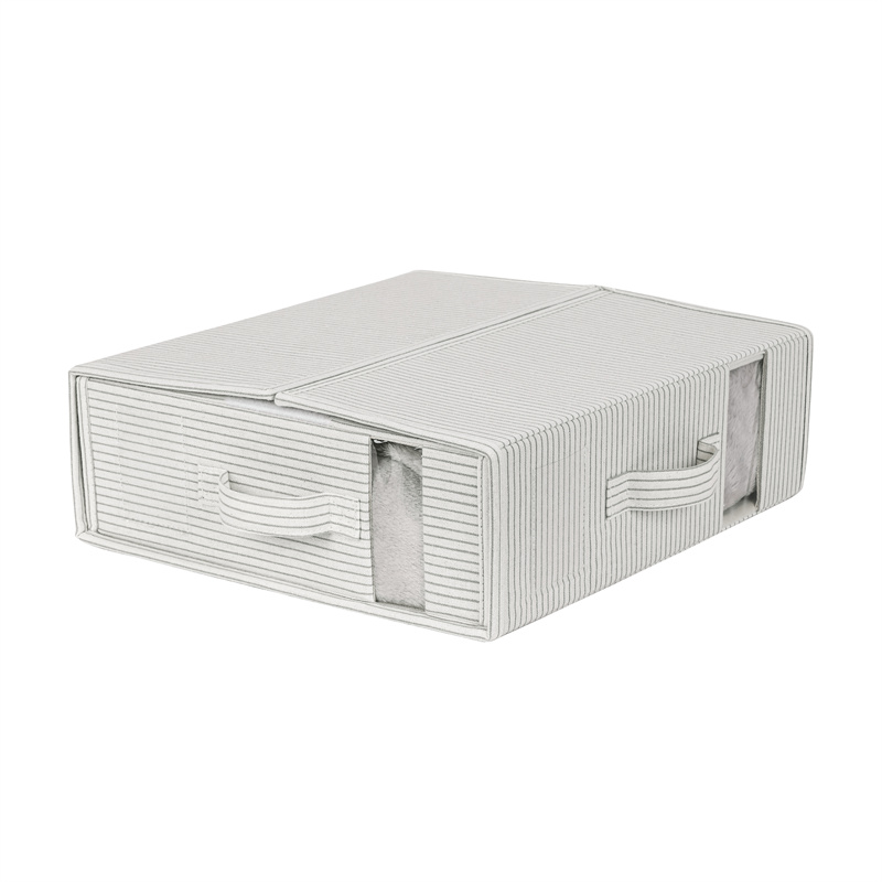 Striped Bed sheet  Storage Box  M 