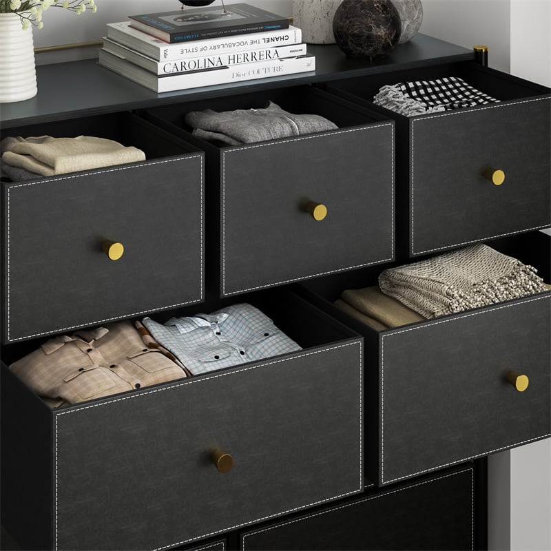 9 Drawer Storage Dresser Wide 