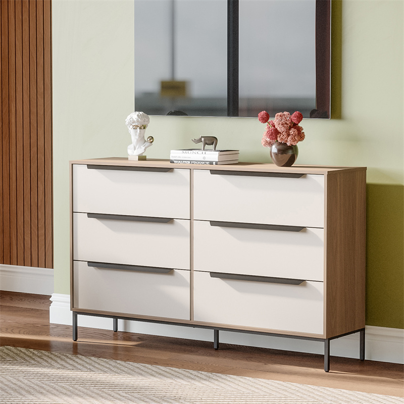 6 Drawer Storage  Dresser Wide 