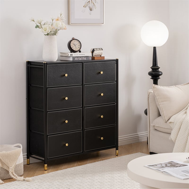 8 Drawer Storage Dresser Wide 