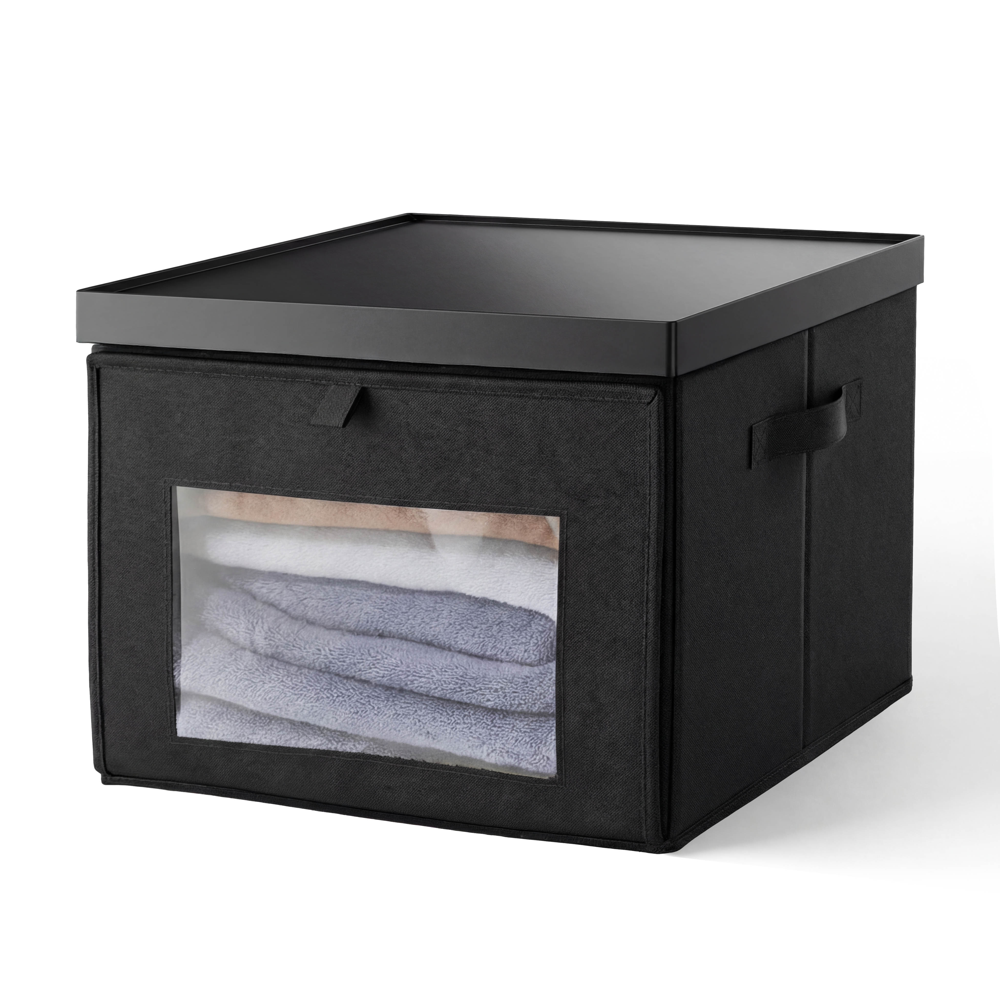 Plastic Lid Front Open Foldable Box-L