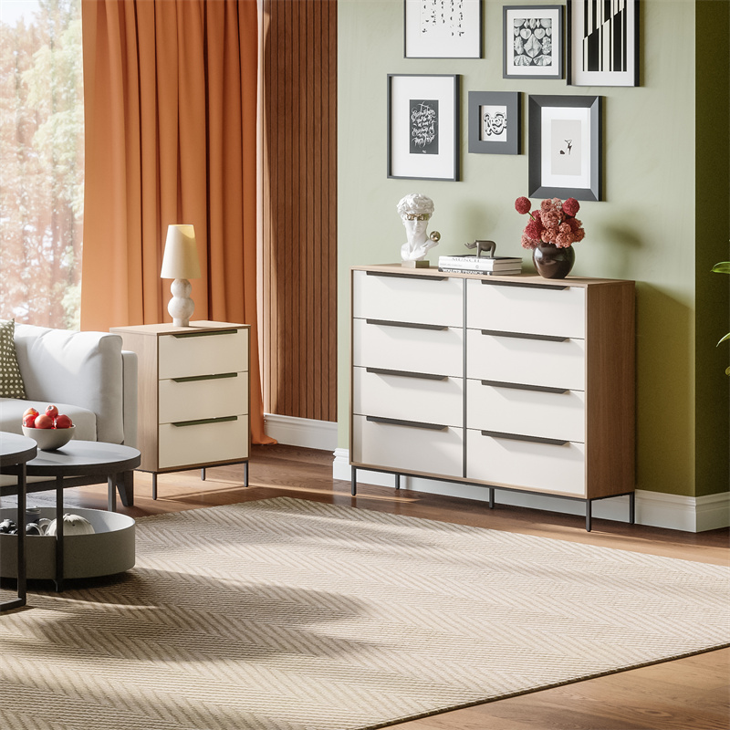 8 Drawer Storage Dresser Wide 