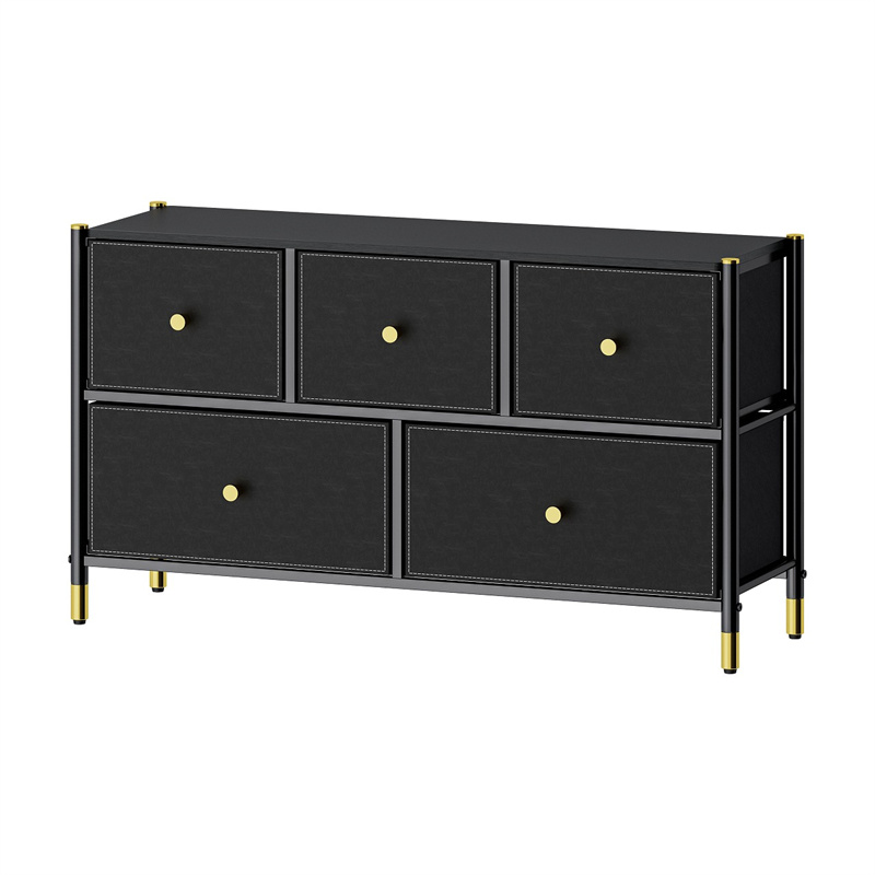 5 Drawer Storage Dresser Wide 