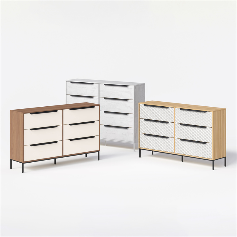 6 Drawer Storage  Dresser Wide 