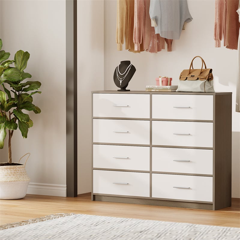 8 Drawer Storage Dresser Wide 