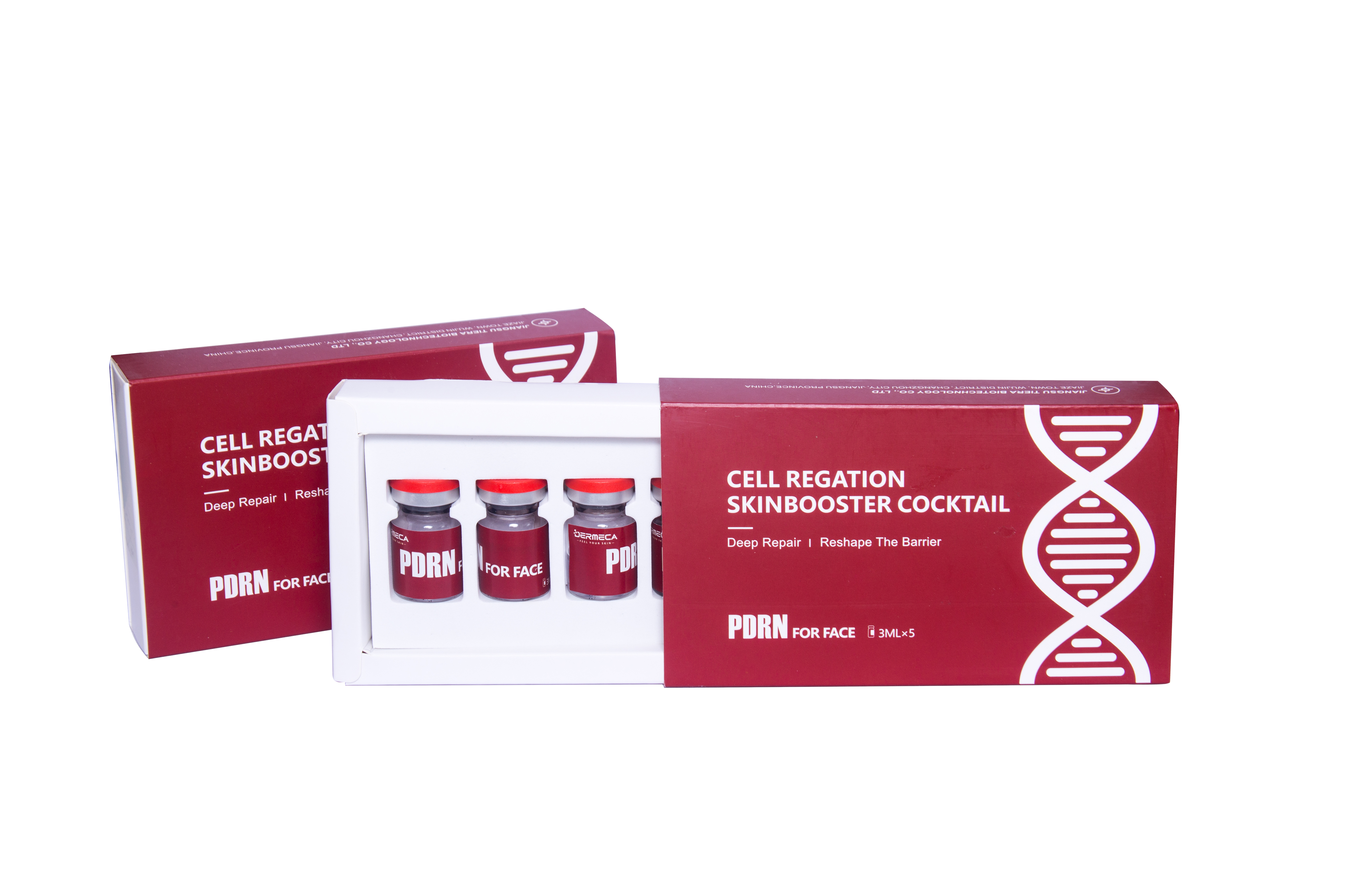 How does PDRN skinbooster improve skin texture?