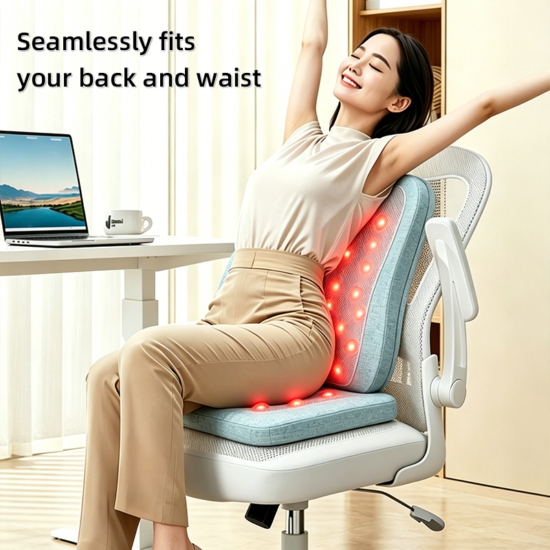 ODM OEM Ergonomic Heated Back & Seat Cushion Factory  Custom Posture Corrector Massage Cushion for Office Chairs (5).png