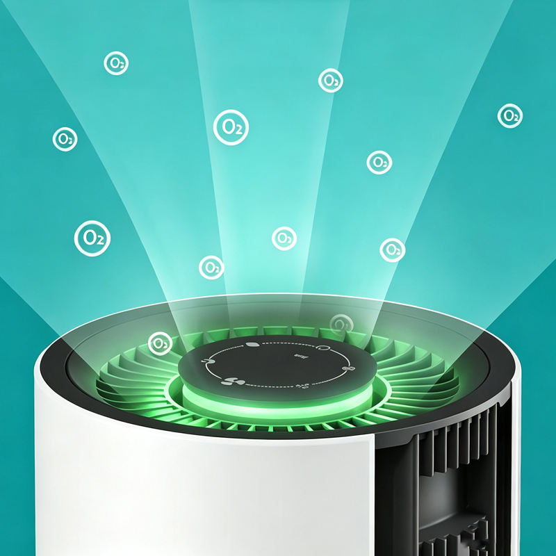 Home Air Purifier with UV LED Sterilization, Negative Ion, Aromatherapy, Remote Control, Quiet Sleep Mode for Dust PM2.5 Odor Removal
