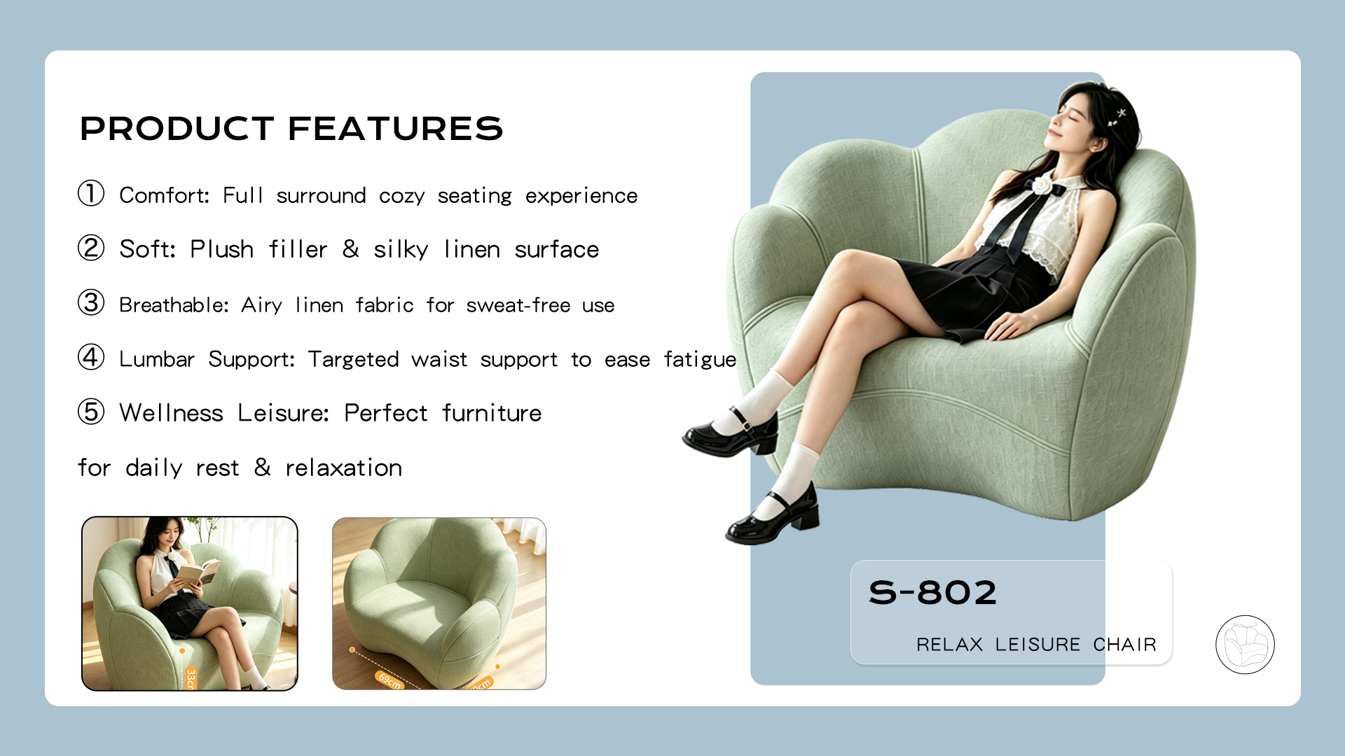 Petal Wrap-Around Lazy Sofa Chair, Ergonomic Curved Backrest Single Accent Armchair with Body Contour Support for Living Room Bedroom Balcony (8).png