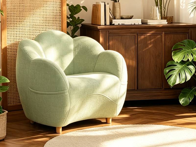 New Arrival – Ergonomic Green Bean Bag Lounge Chair for Modern Home Relaxation
