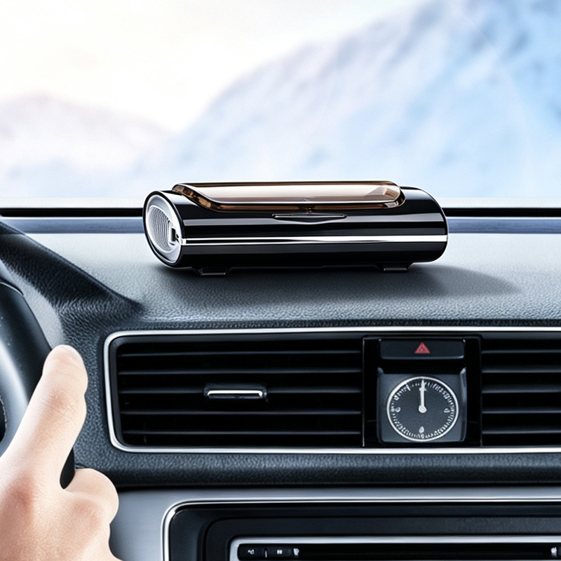 Car Air Purifier DC12V with 254 UVC Sterilization, Negative Ion, Aromatherapy & USB Charging for Vehicle
