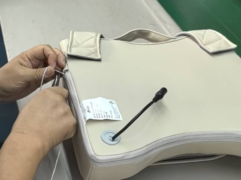 Massage Pillow Production, Part 2 — Dust Bag First, Always