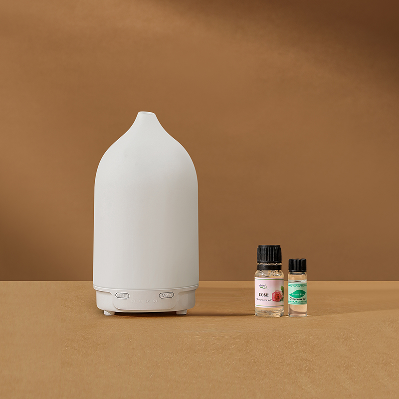 A6002 Ultrasonic Essential Oil Diffuser, 170mL Quiet Aroma Humidifier with Warm & Colorful Night Light, Auto Shut-Off for Home Bedroom Office
