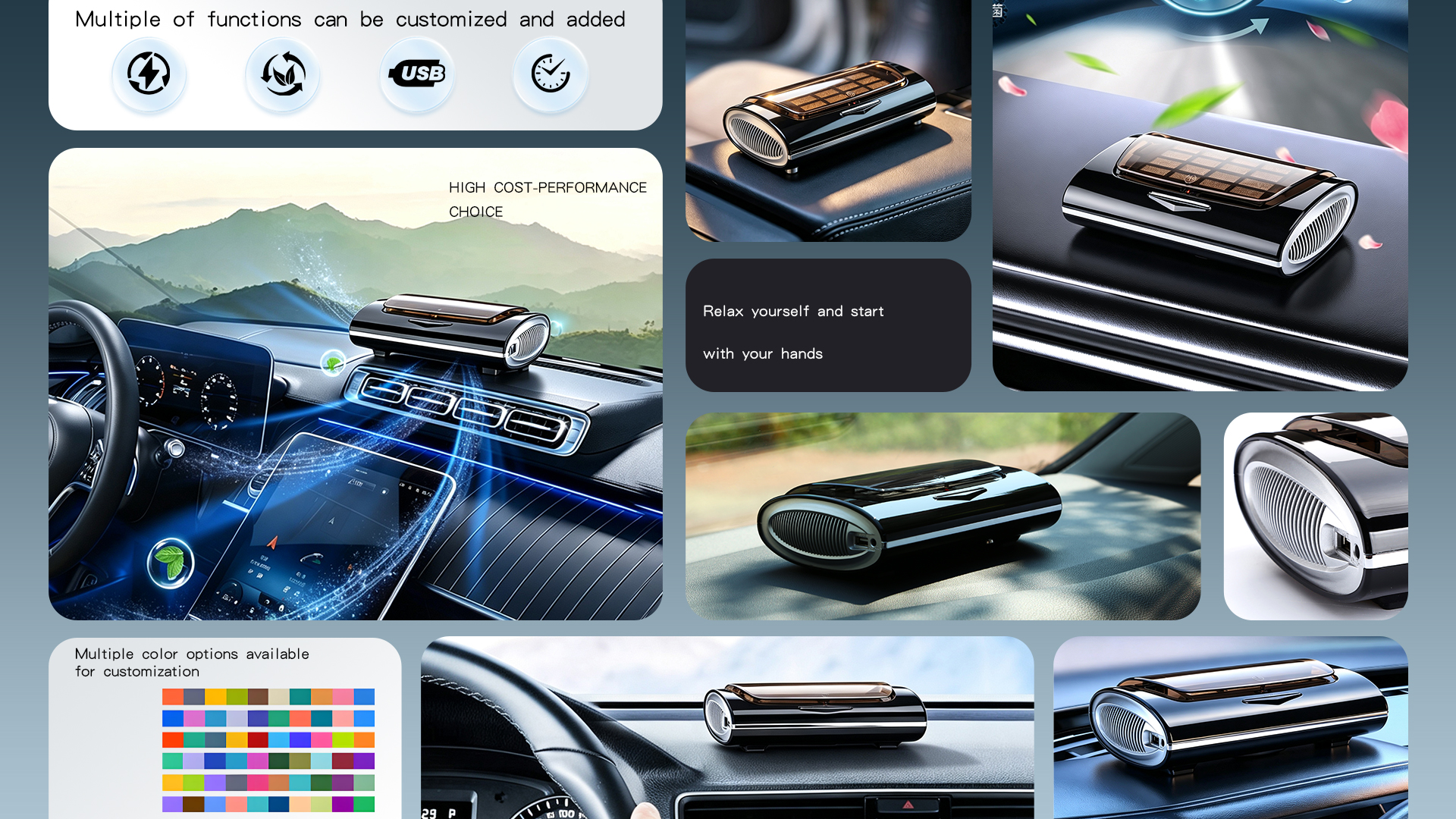 Car Air Purifier DC12V with 254 UVC Sterilization, Negative Ion, Aromatherapy & USB Charging for Vehicle7.png