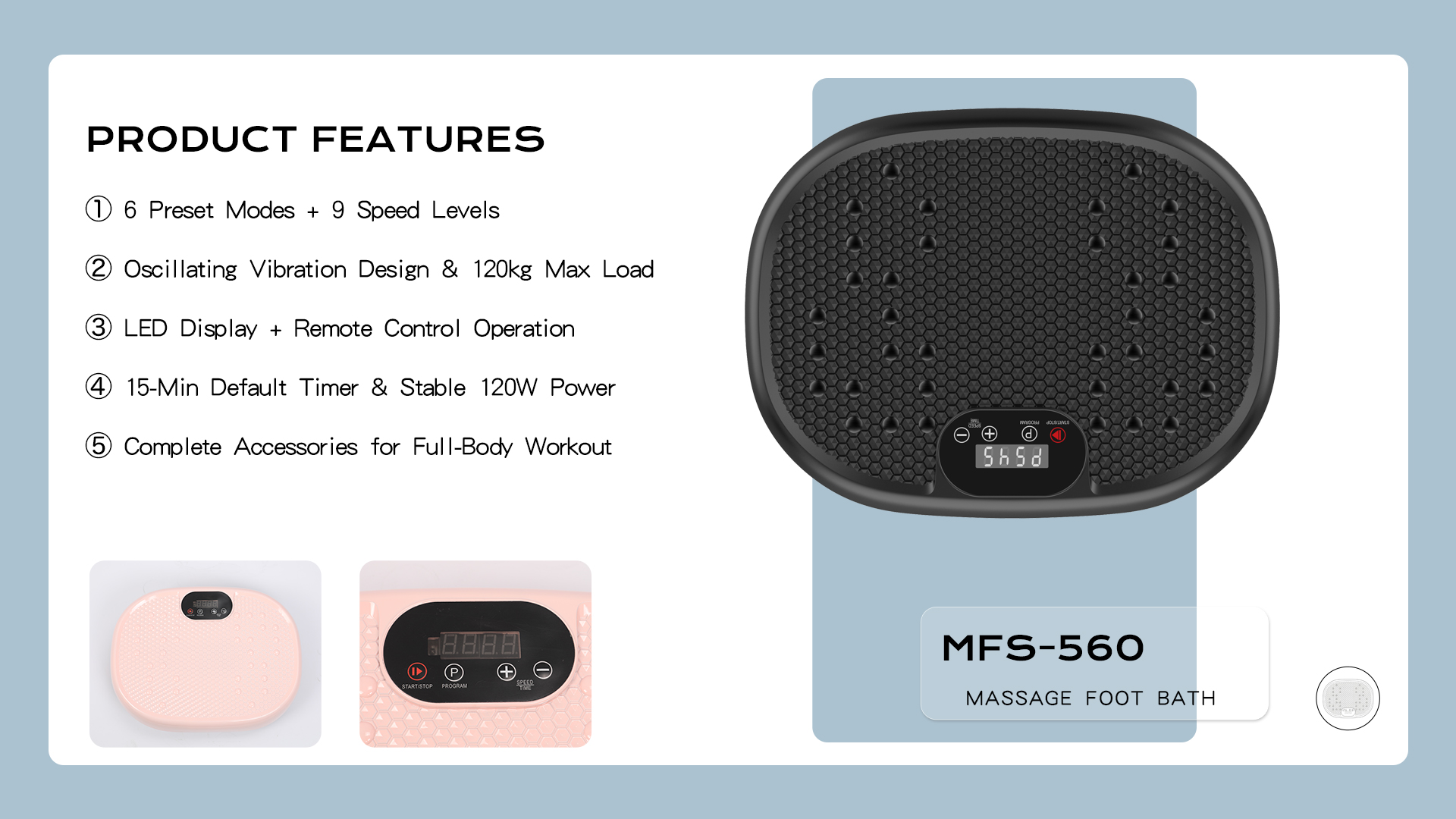 Wholesale Oscillation Vibration Plate  120W Body Shaking Platform Manufacturer Custom Logo & Package (3).png
