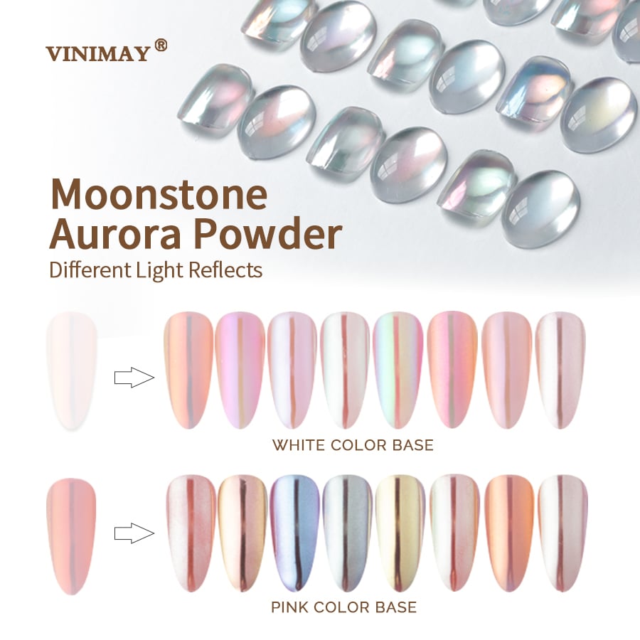 Vinimay 48色 クロームネイルパウダーセット 3種類のスタイル付き