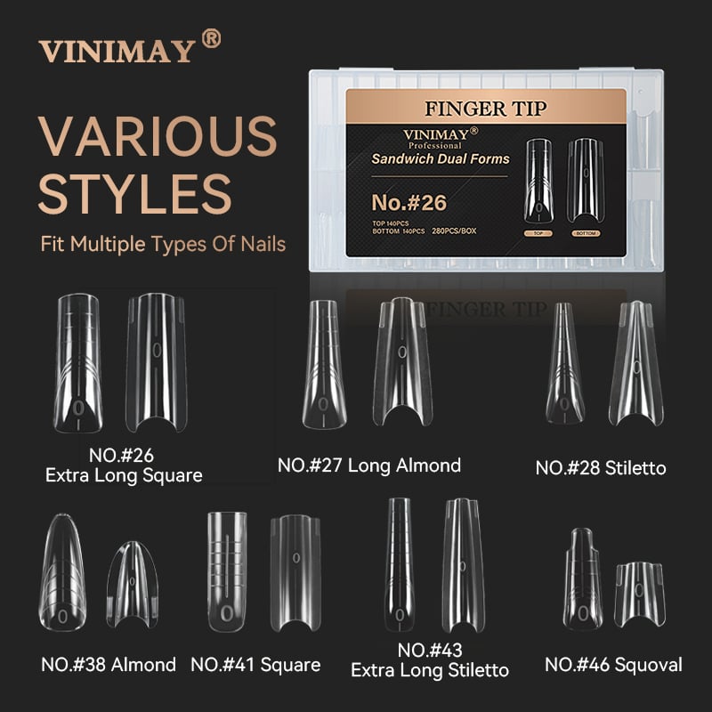 サンドイッチ デュアルフォームネイルチップ | ネイルチップ | Vinimay
