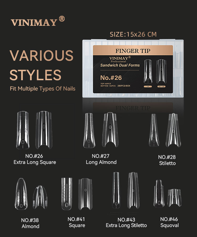 サンドイッチ デュアルフォームネイルチップ | ネイルチップ | Vinimay