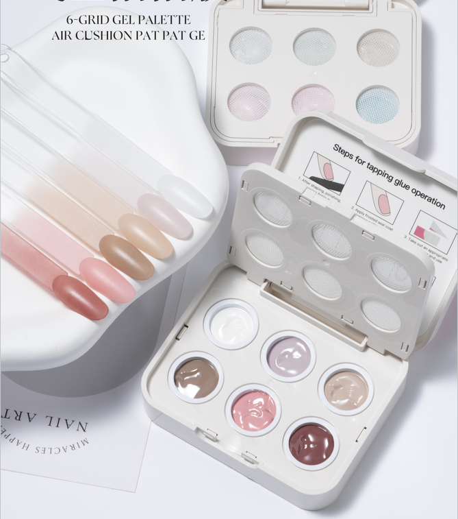 Novinka ----- Paleta s 6 mřížkami, gel pro tapkování s leteckou polštářkovou technologií