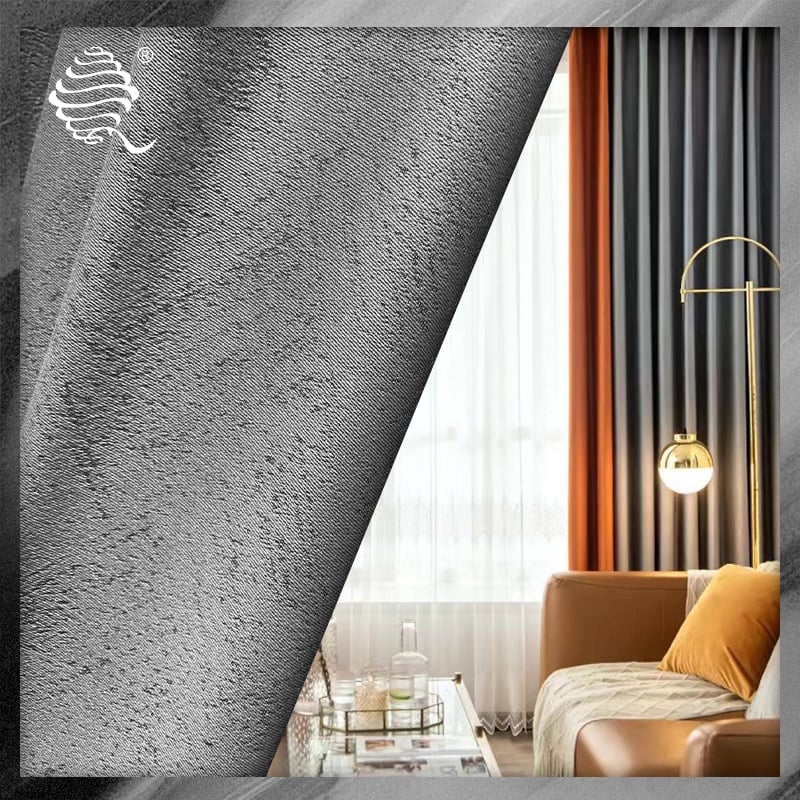 Jacquard Mystery Velvet blackout curtain fabric
