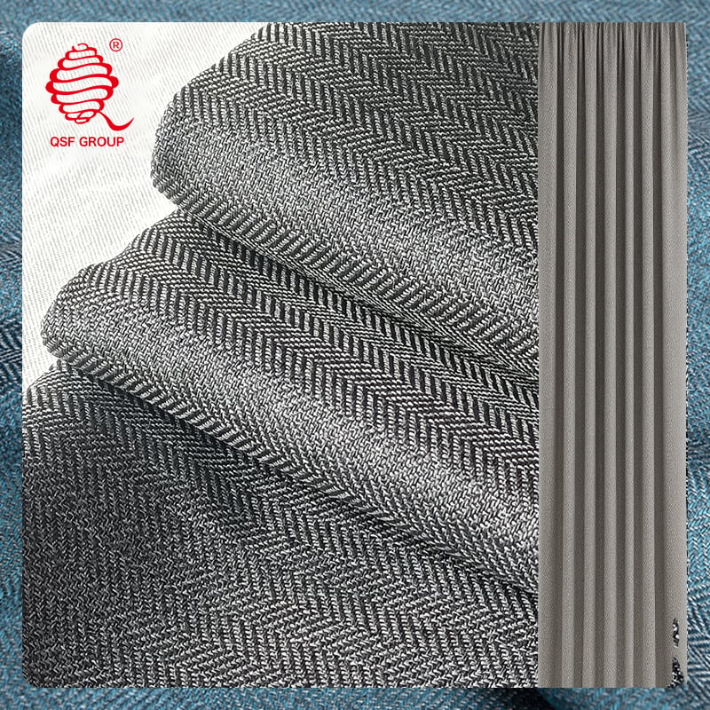 Linen-Look Large Twill Curtain Fabric – Texture, Order and Natural Elegance