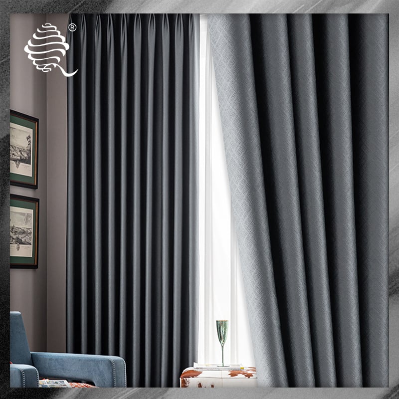 Prague Jacquard blackout curtain fabric