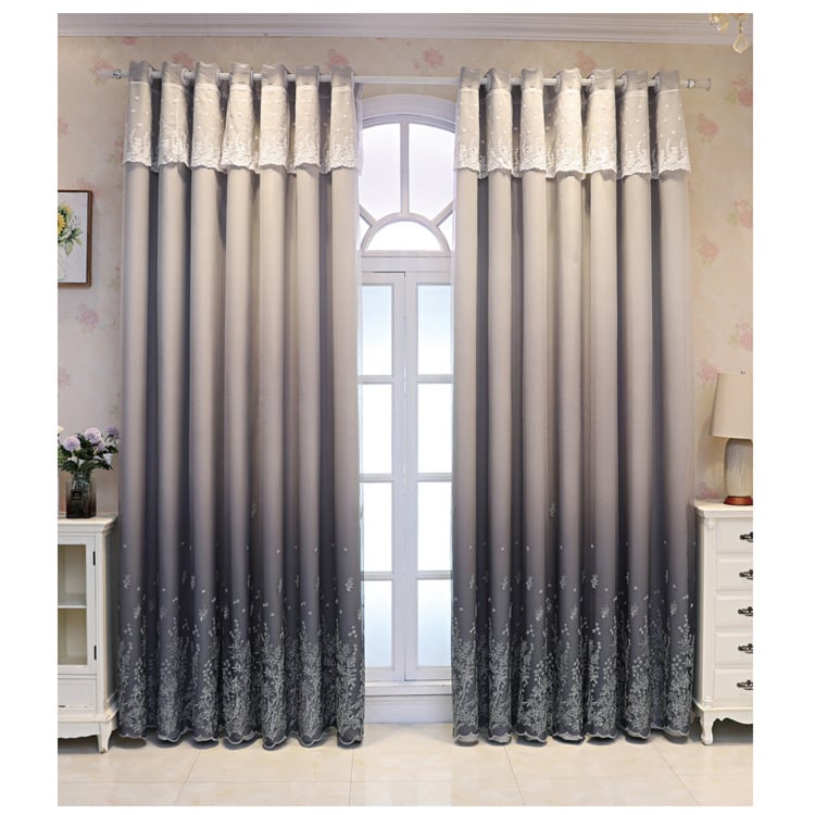 Nordic Minimalist Embroidery sheer curtain fabric