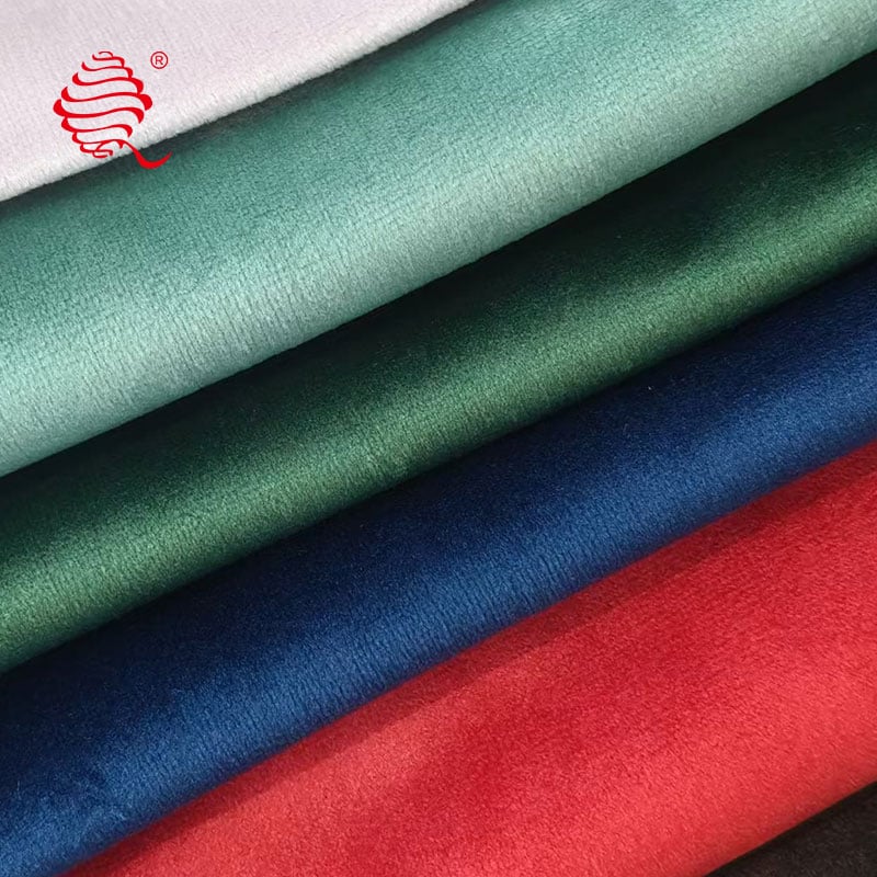 WKF0100-02  NFPA 701 Fire Retardant Velour – Crisp Pile Stage Curtain Fabric, Inherent FR Drapery Textile for Theaters & Auditoriums, Factory Direct