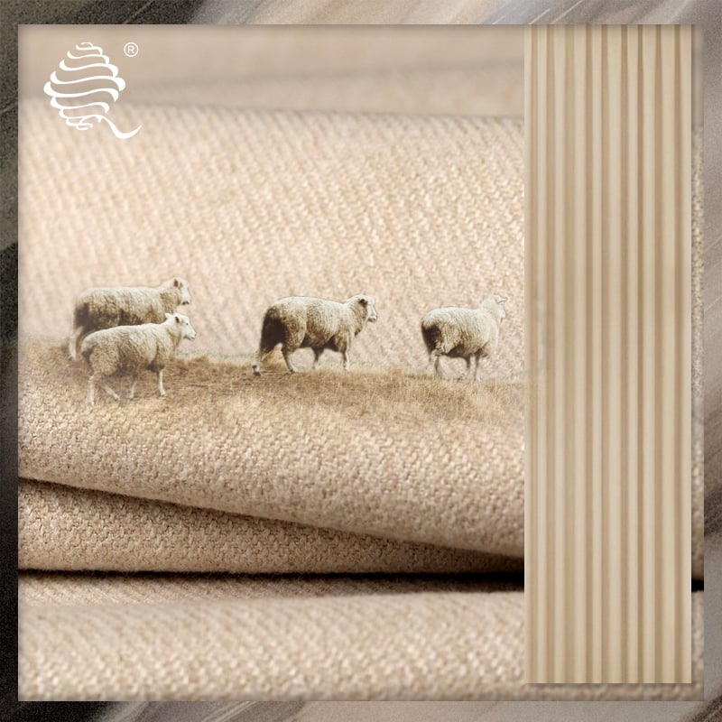 Faux Cashmere Twill Curtain Fabric | Soft & Blackout
