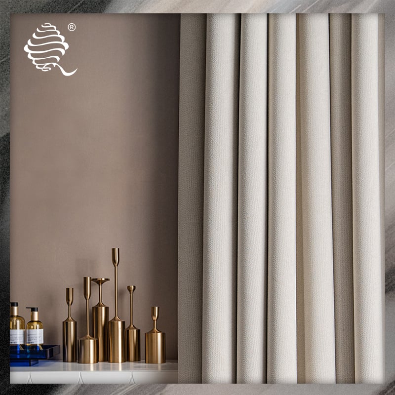 Macchiato Linen blackout curtain fabric