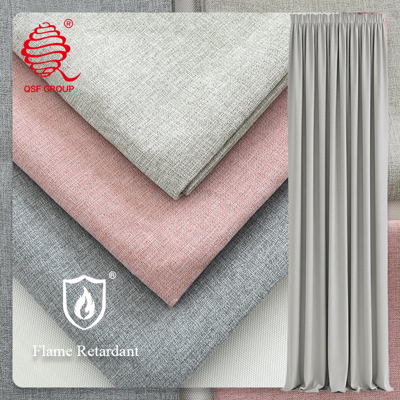 پارچه پرده کتانی ظریف ضد نور – ضدآتش رده M1، عرض گسترده، طراحی‌شده برای کشتی‌های سفری و هتل‌های لوکس