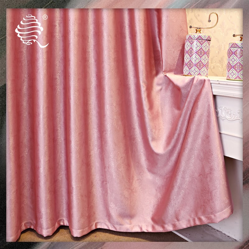 Electric carving Jacquard blackout curtain fabric