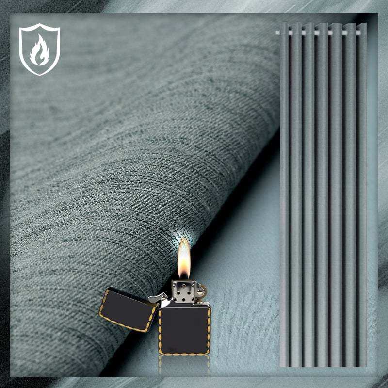 Slub Faux-Linen Blackout Fabric | Premium Home & Commercial Curtains
