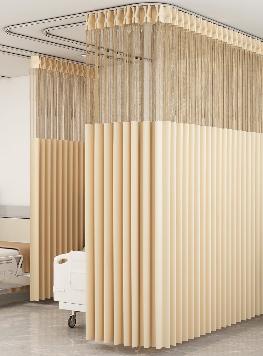 Hospital curtains meet global fire safety standards without compromising softness