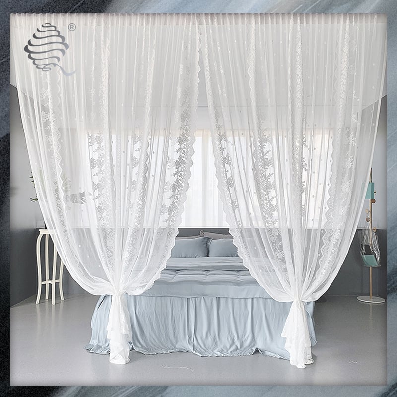  lace curtain fabric for bedroom