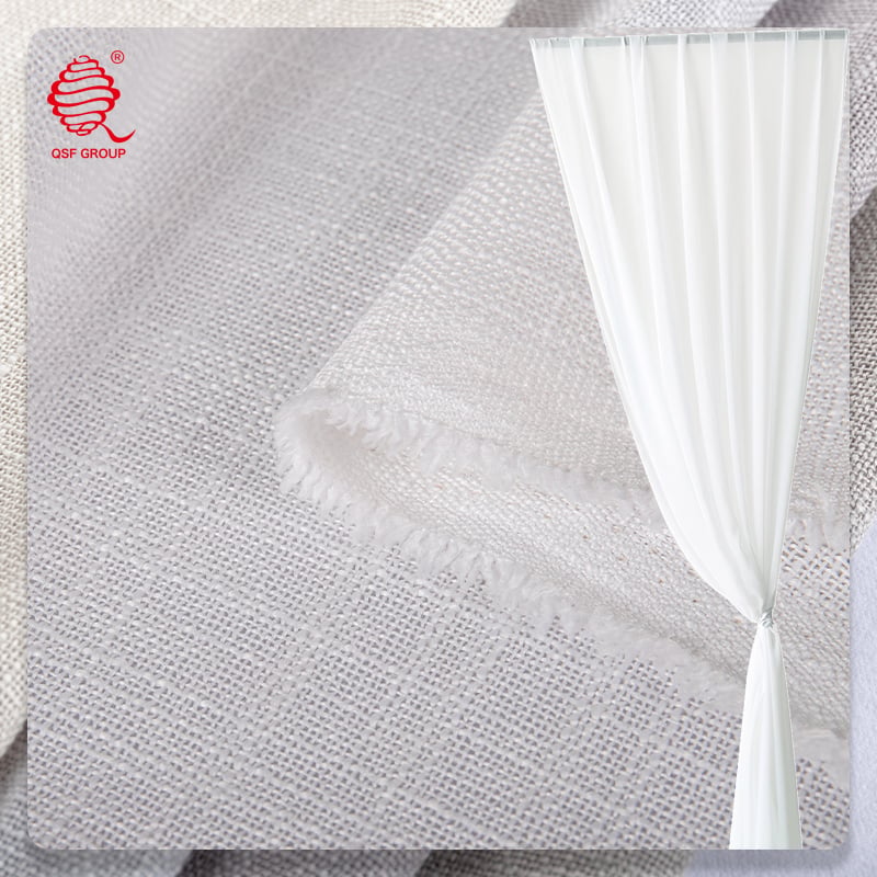 Heavy-Denier Slub Sheer Fabric | Inherent FR Privacy Sheer