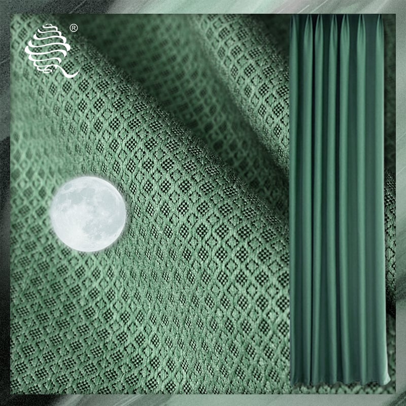 Jacquard Faux-Linen Blackout Fabric | Premium Home & Commercial Curtains